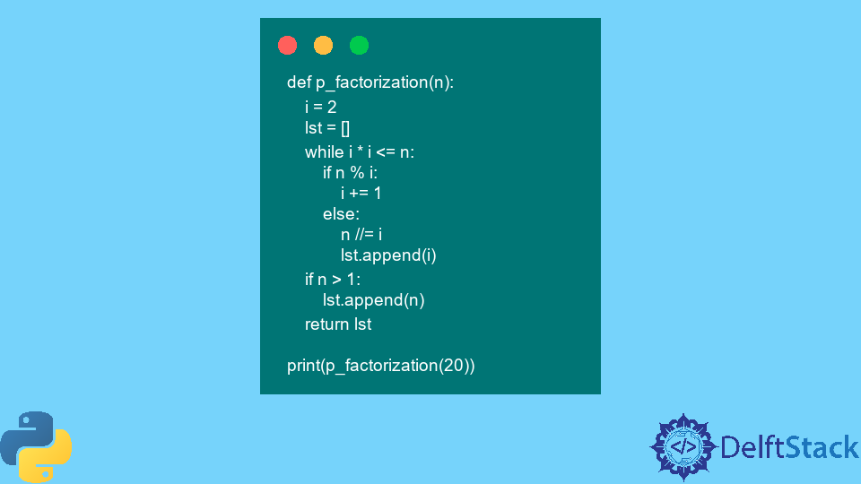 encuentra-factores-primos-en-python-delft-stack